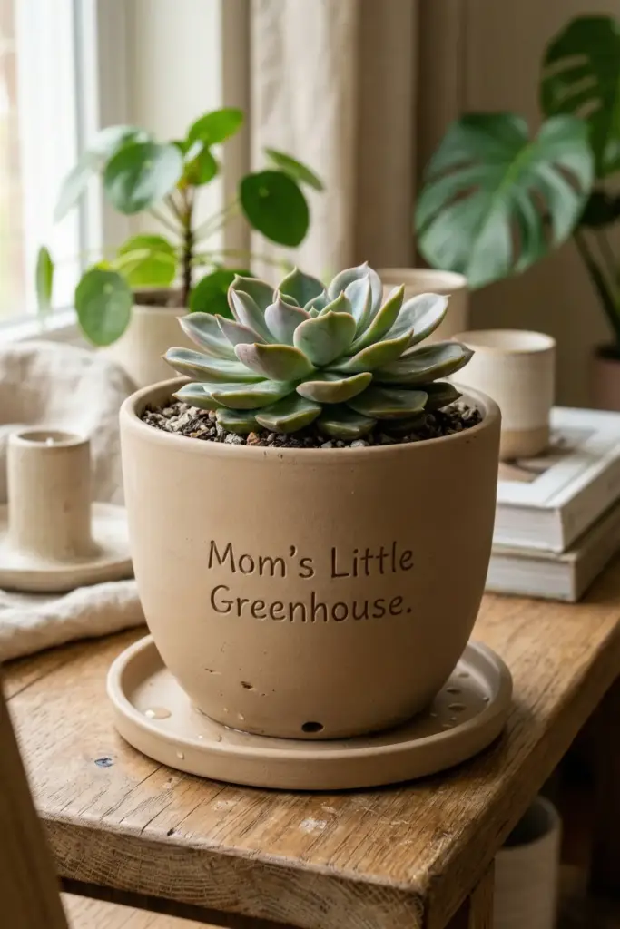 A Personalized Ceramic Plant Pot
