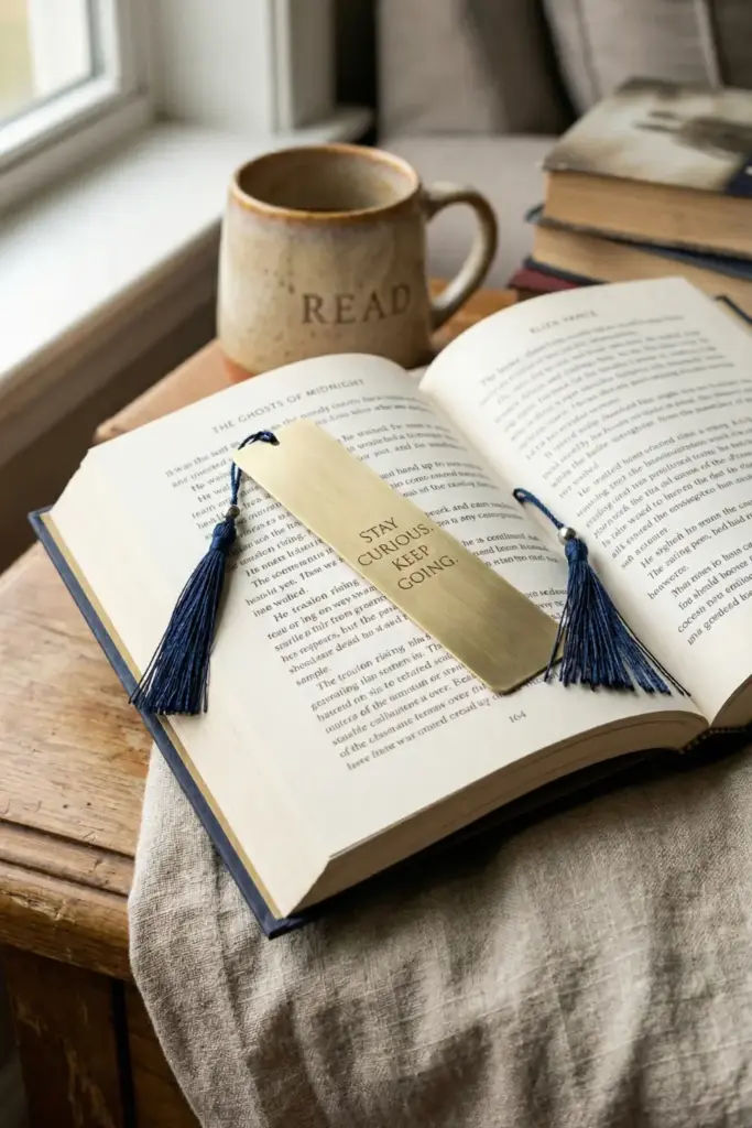 A Sleek Metal Bookmark