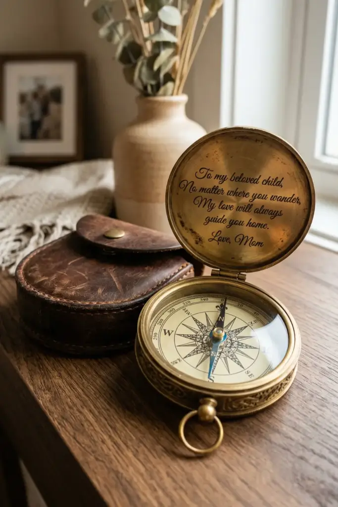 An Antiqued Brass Compass
