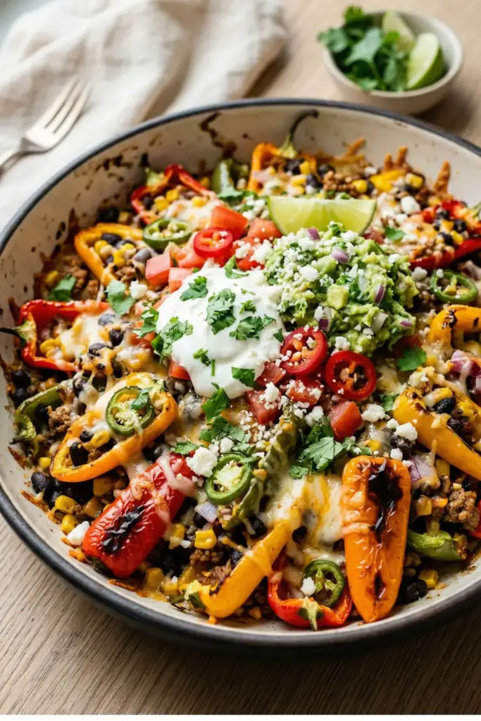 Bell Pepper Nacho Bake
