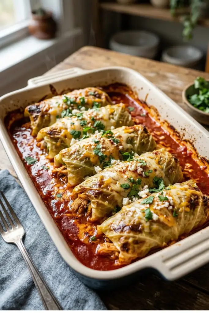 Cabbage Roll Enchiladas