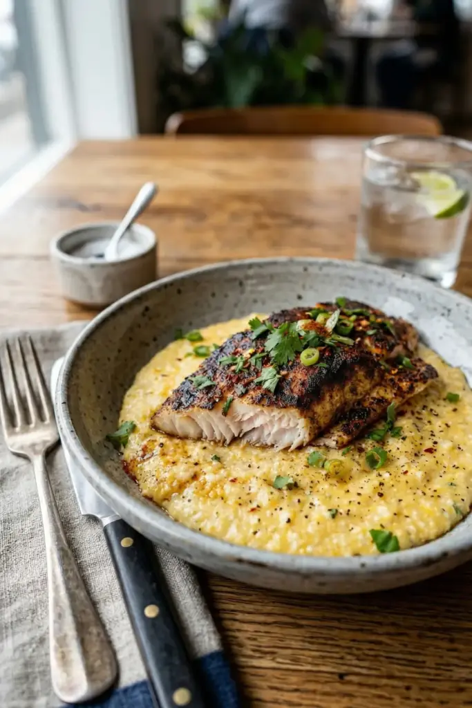 Cajun Snapper with Skim Milk Grits

Spice Meets Light