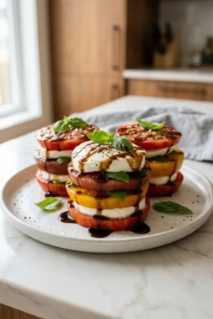 Caprese Tomato Stacks
