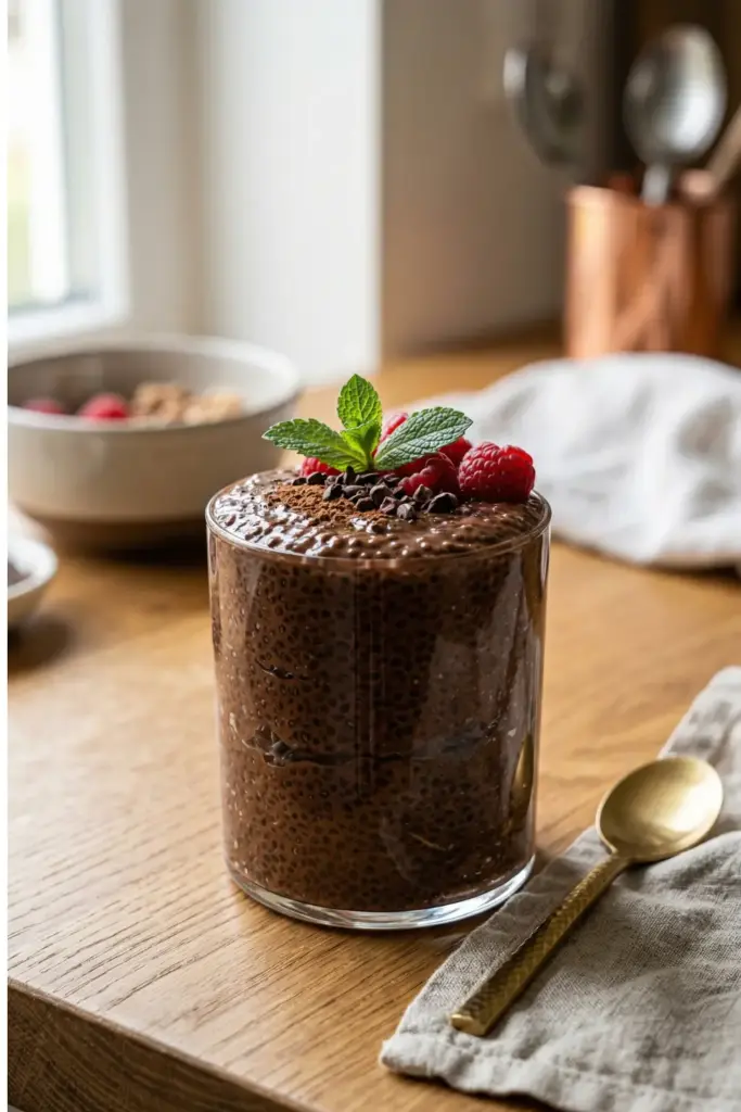 Chia Seed Chocolate Pudding Style