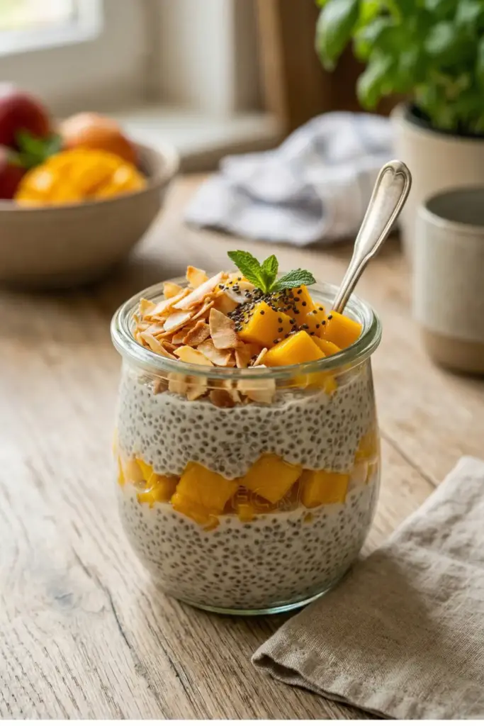 Chia Seed Pudding with Mango