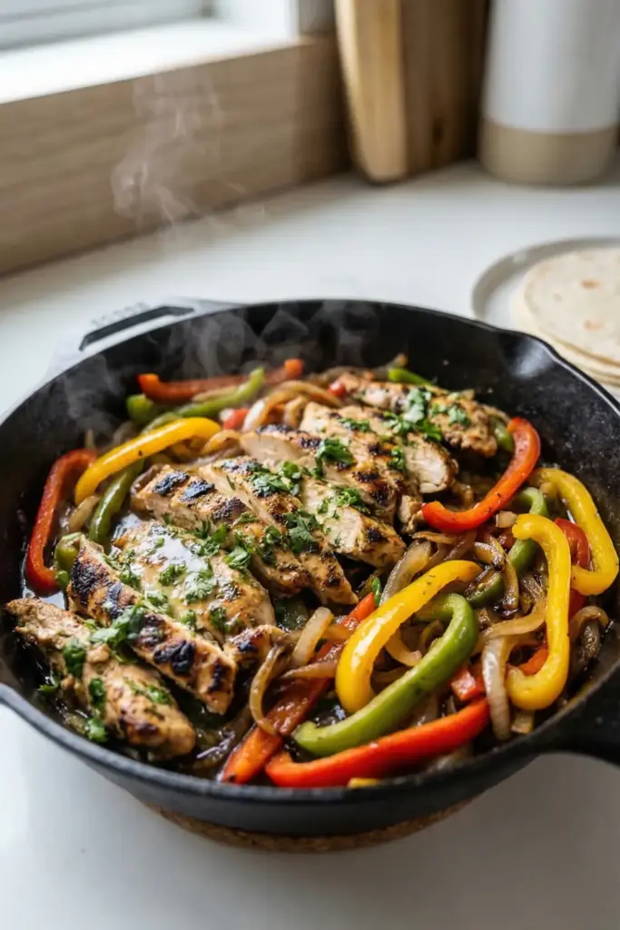 Cilantro Lime Chicken Fajitas

Sizzle Without the Guilt