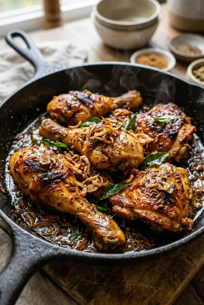 Coconut Oil Chicken Roast (Velichenna)