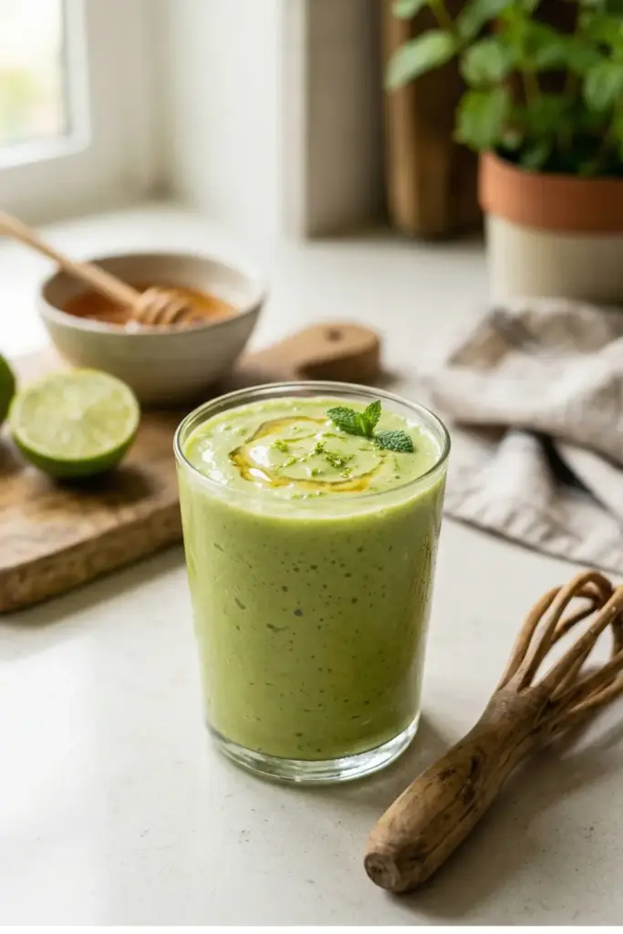 Creamy Avocado and Lime Refresher