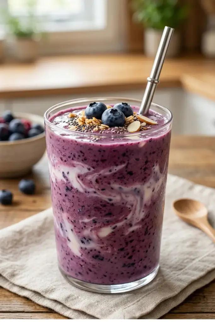 Creamy Blueberry Protein Punch