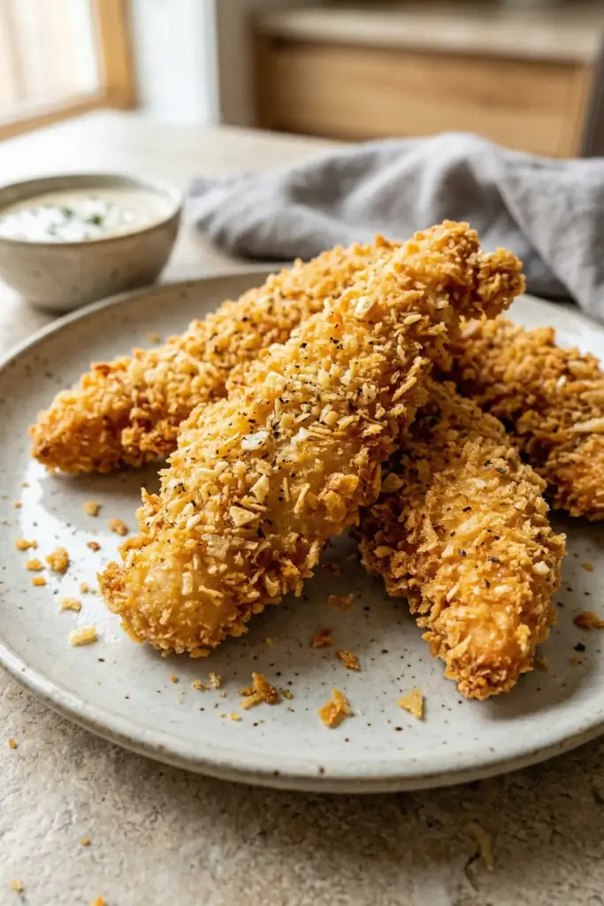 Crispy Garlic Panko Strips