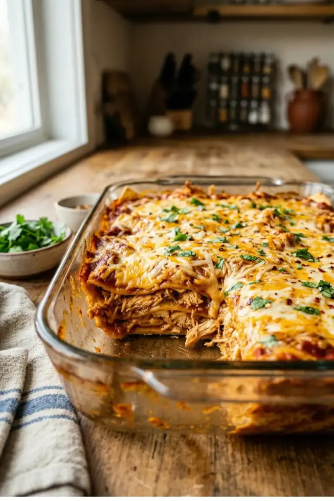 Easy Chicken Enchilada Casserole