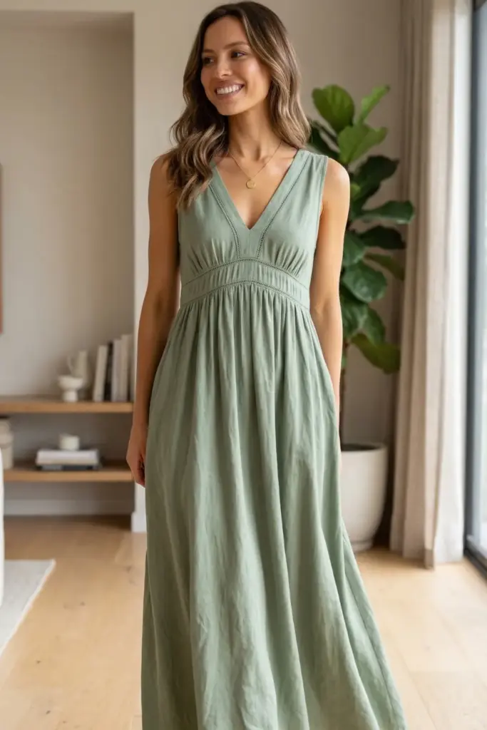 Empire Waist Maxi Dress