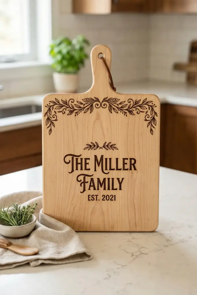 Engraved Wooden Cutting Board