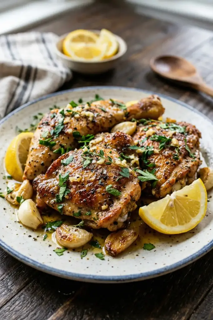 Garlic Lemon Chicken Fry