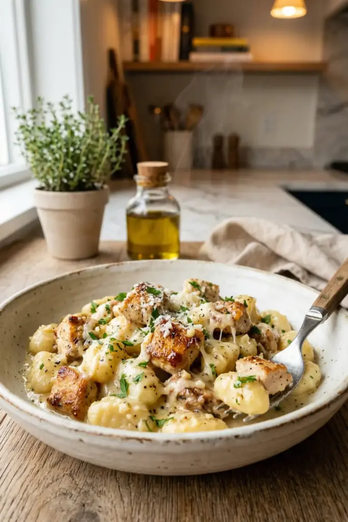 Garlic Parmesan Chicken Gnocchi
