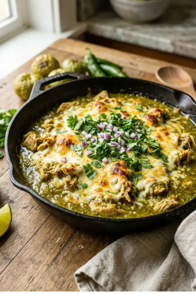 Green Chili Tomatillo Skillet