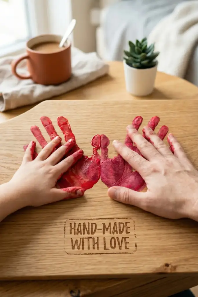 Heart-Shape Handprints