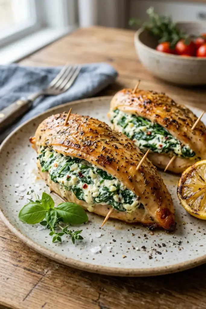 Herb-Stuffed Baked Pockets