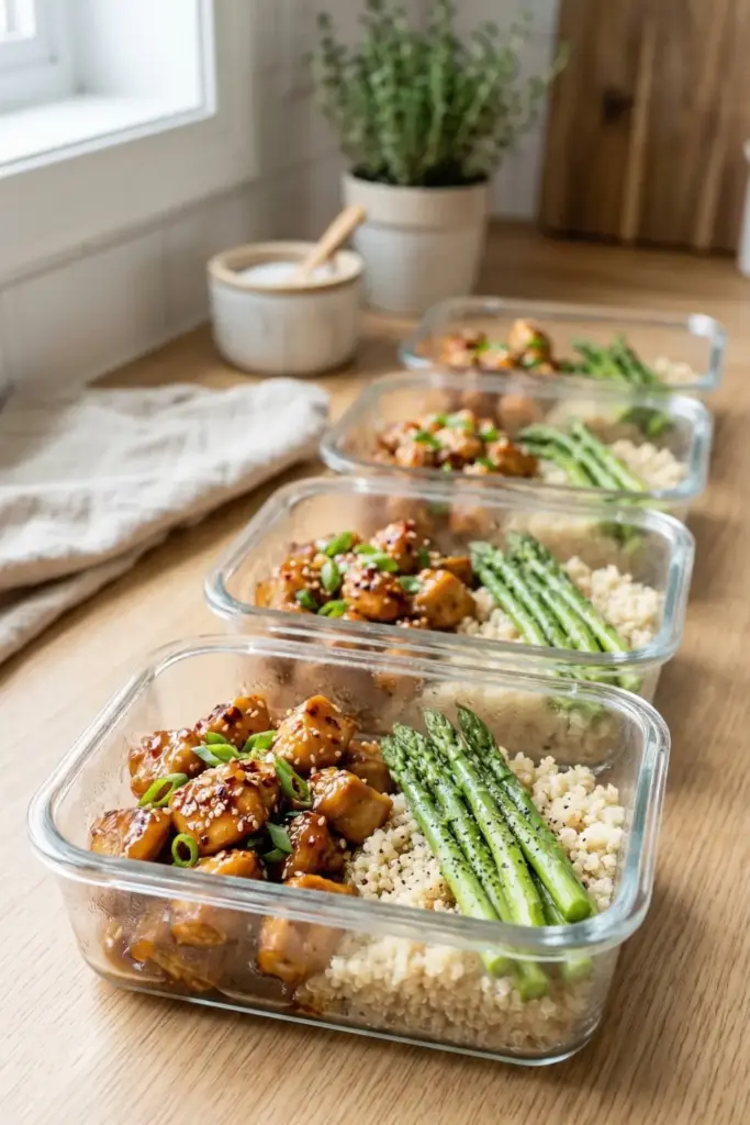 Honey Garlic Meal Prep Bowls