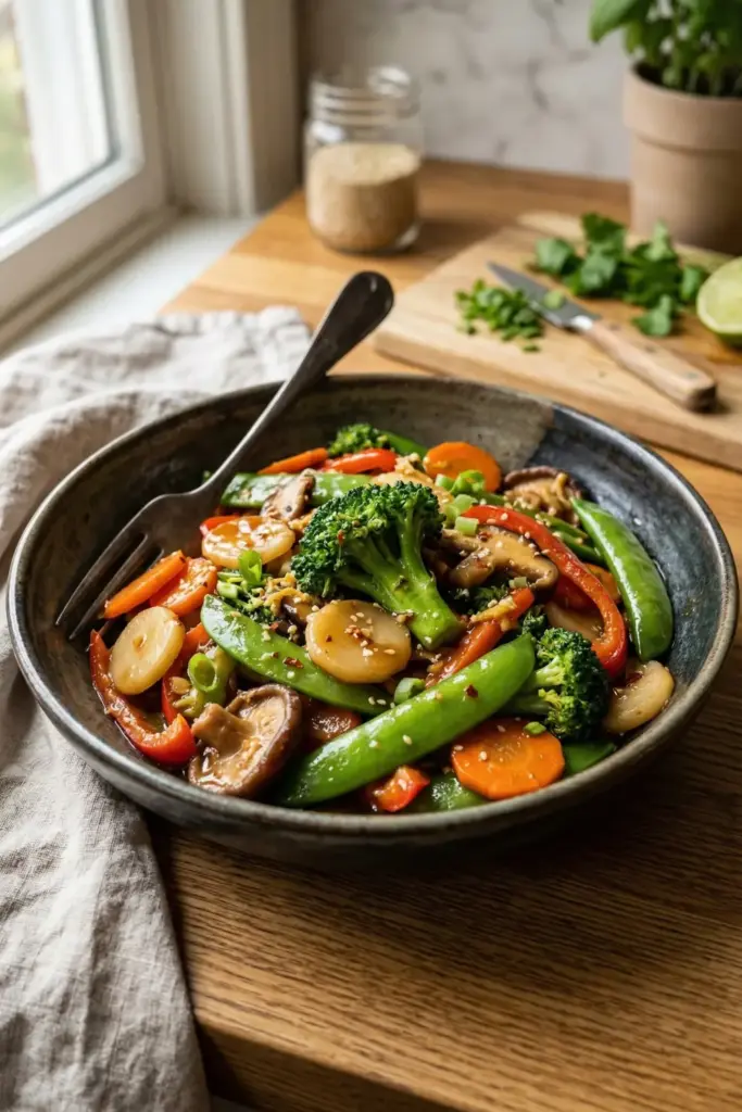 Honey Garlic Veggie Stir-Fry