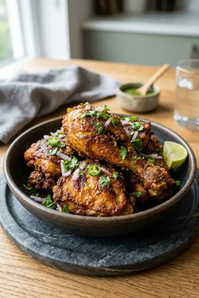 Hyderabadi Tala Hua Gosht (Chicken Version)