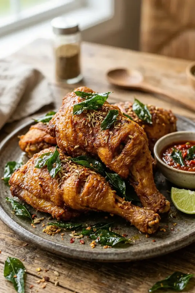 Kerala Fried Chicken (Nadan Kozhi Varuthathu)