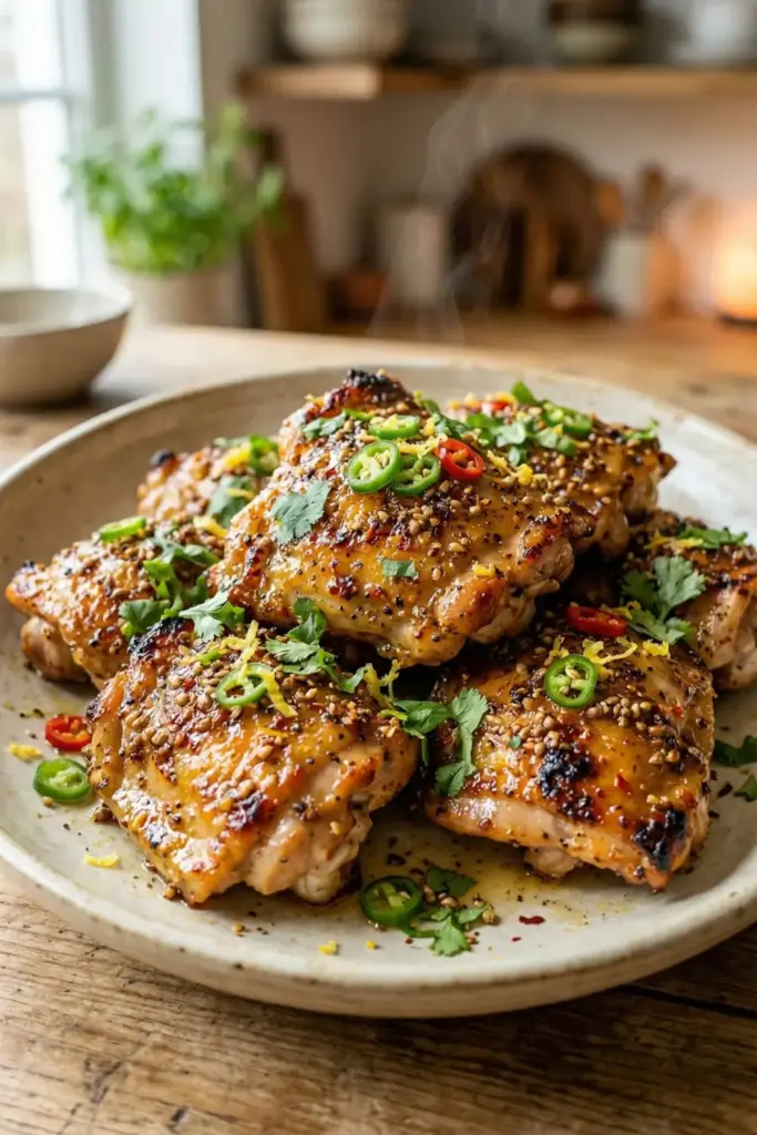 Lemon Coriander Chicken Fry (Narangya Malli)