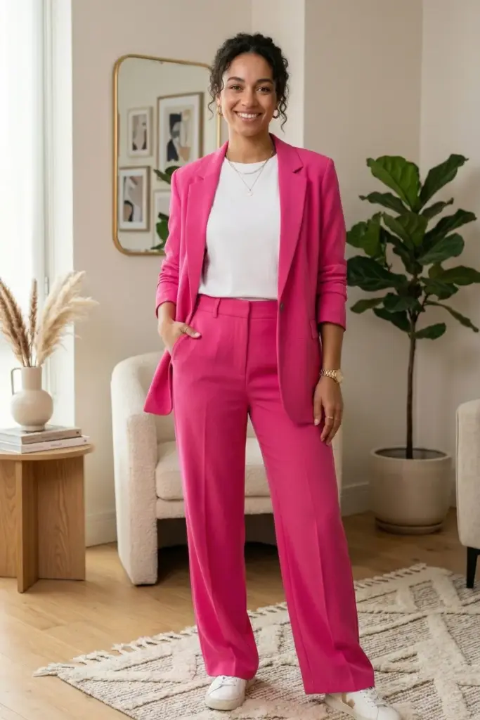 Monochromatic Trouser Suit