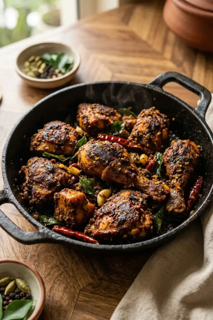 Nadan Kozhi Varuval (Traditional Kerala Fry)