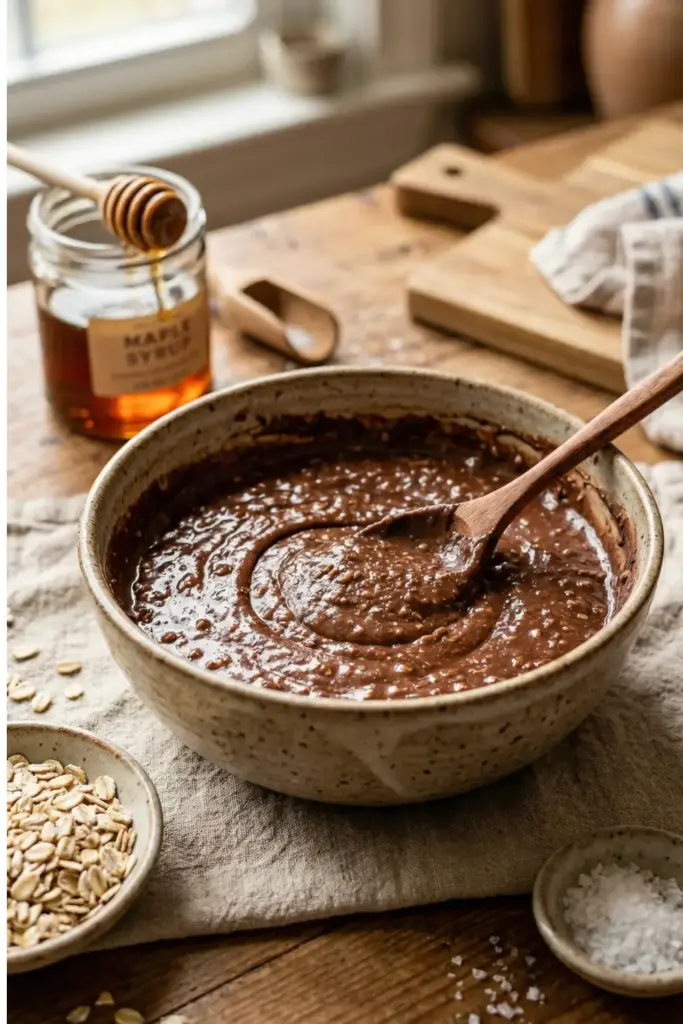 Oatmeal Brownie Batter