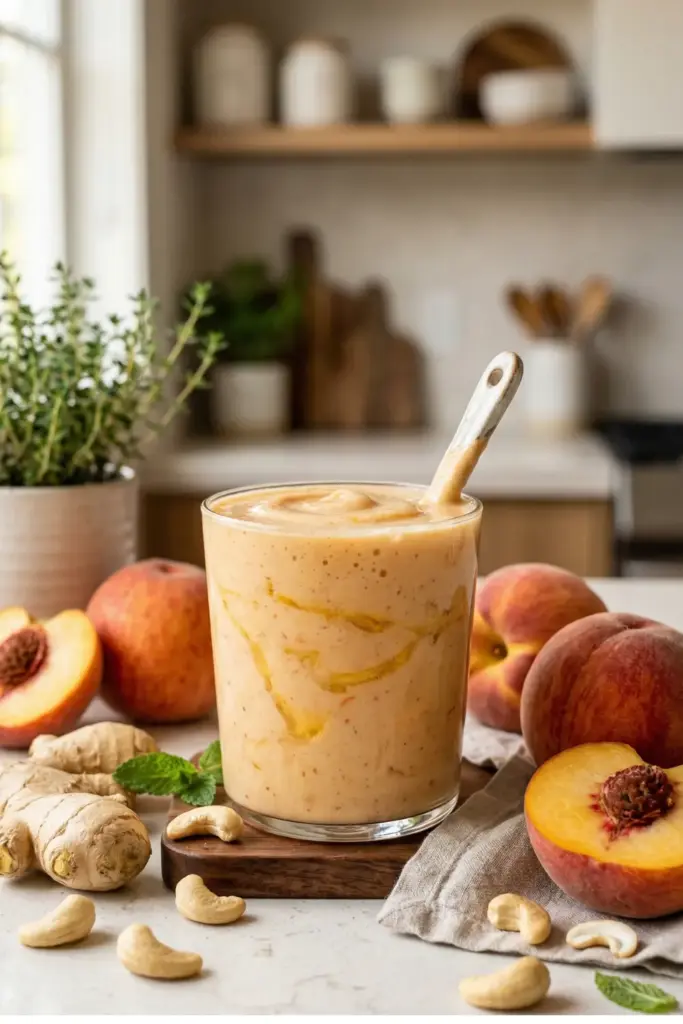 Peach and Ginger Softening Silk