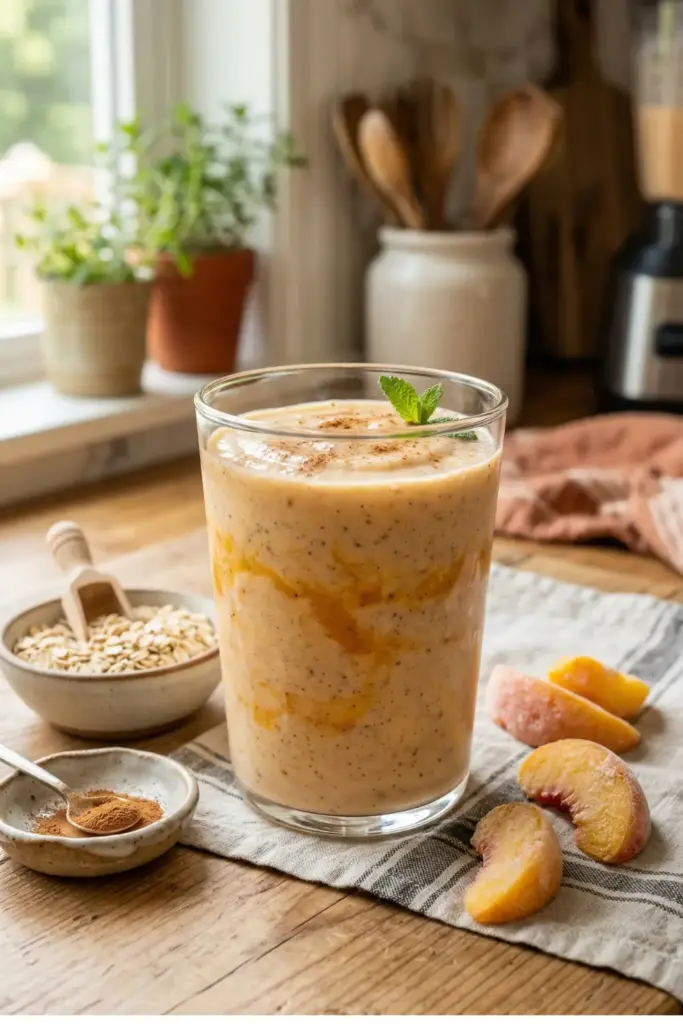 Peachy Keen Oat Smoothie