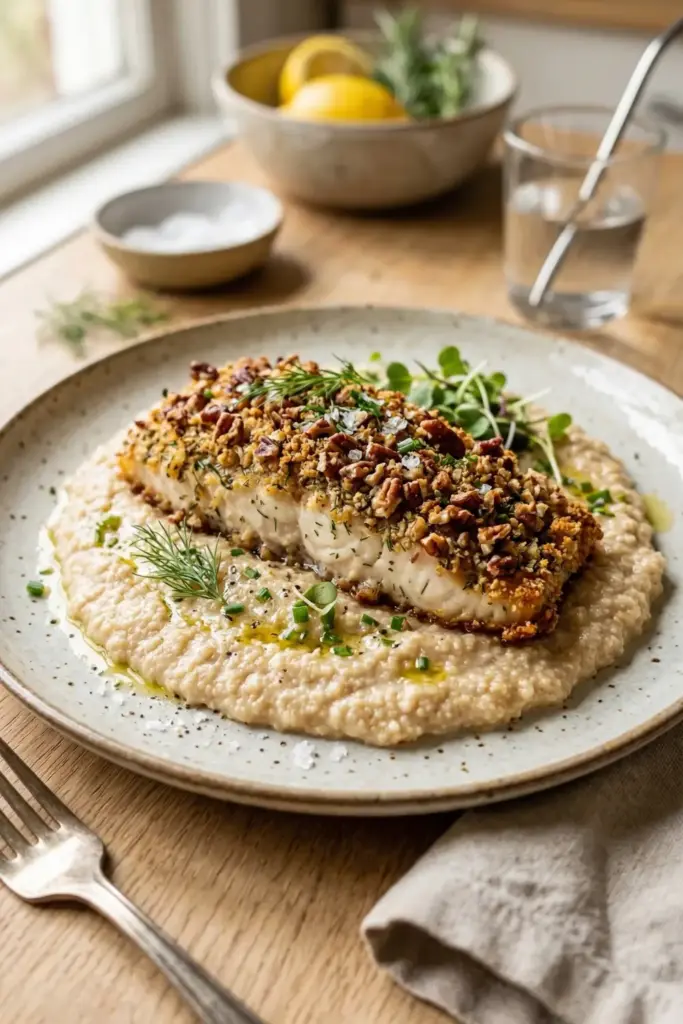 Pecan-Crusted Trout with Amaranth

Earthy and Crunchy
