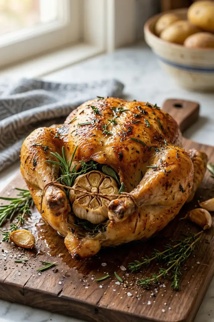 Roasted Garlic Herb Whole Bird