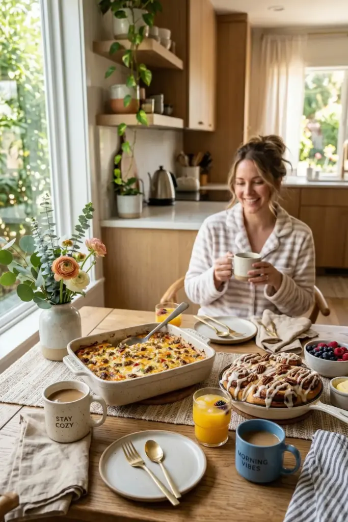 Setup a Cozy Pajama Brunch