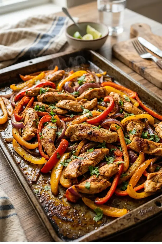 Sheet Pan Chicken Fajitas