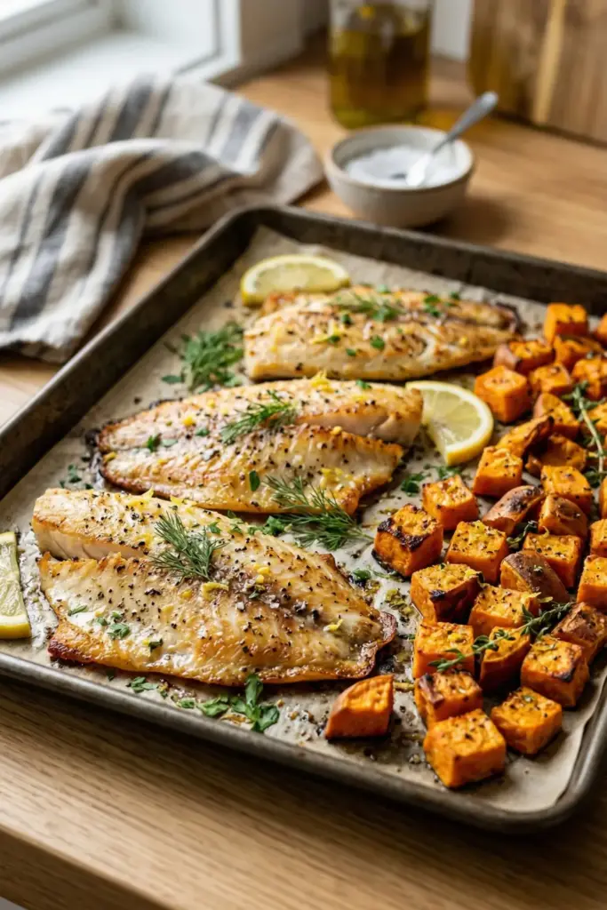 Sheet Pan Lemon Pepper Swai