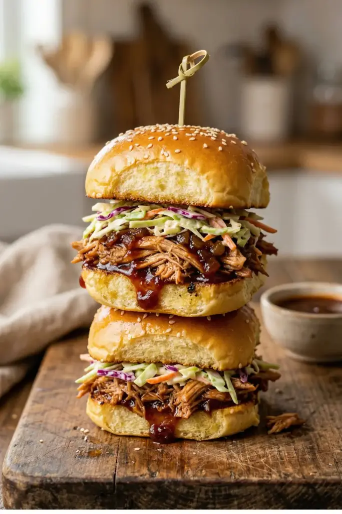 Smoky BBQ Chicken Sliders
