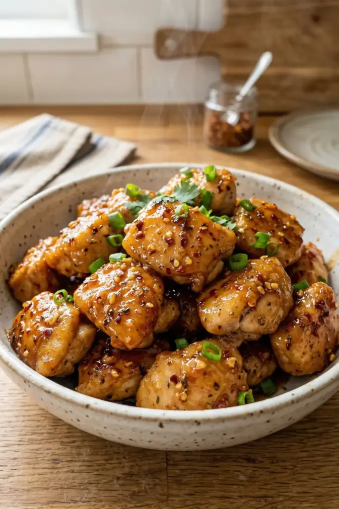 Spicy Honey Garlic Bites