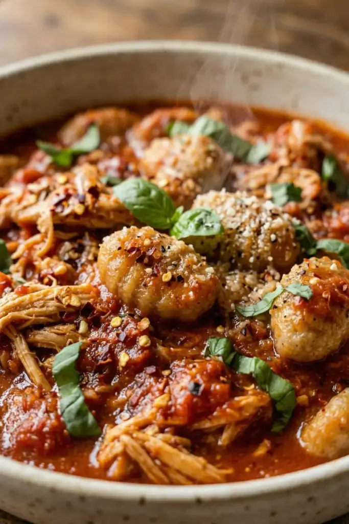 Spicy Tomato Basil Chicken Gnocchi
