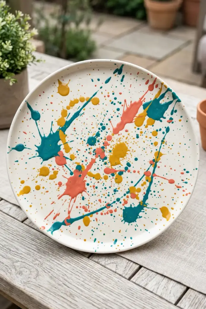 Splatter Paint Platter