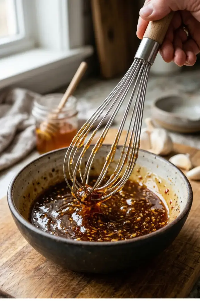 Sticky Honey Garlic Chicken Skewers