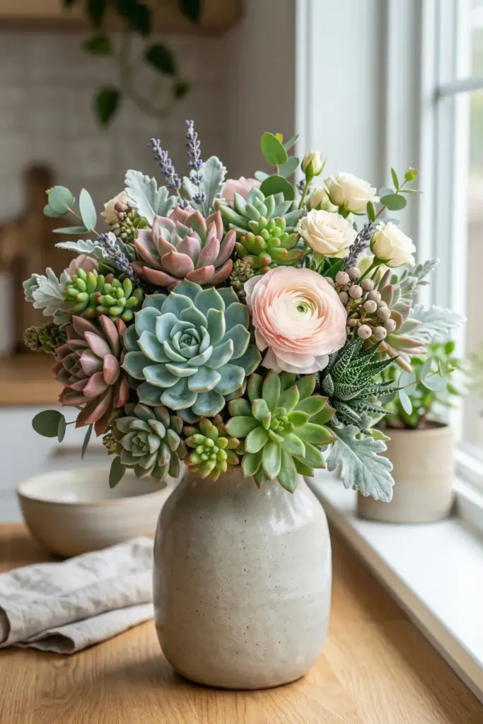 Succulent "Live" Bouquets