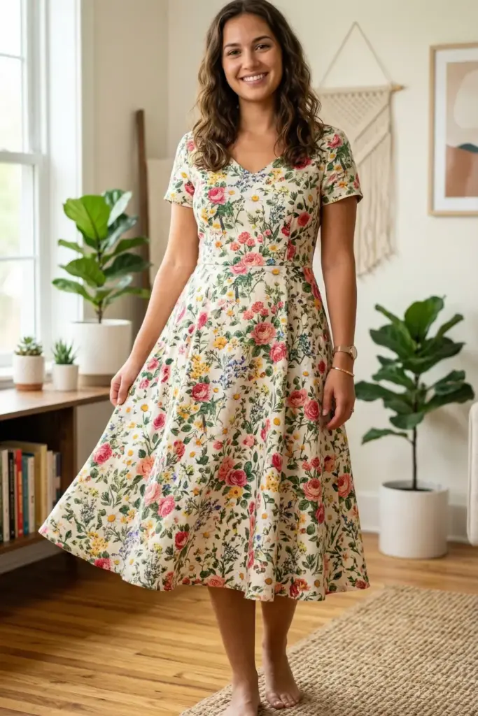The A-Line Floral Dress
