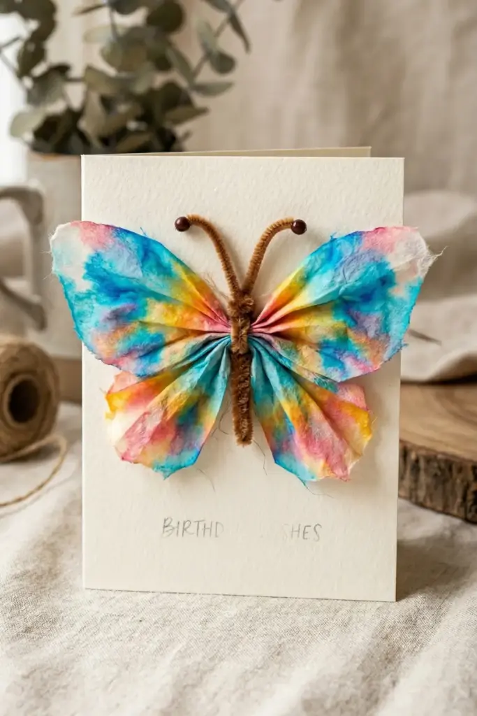 The Coffee Filter Butterfly Card