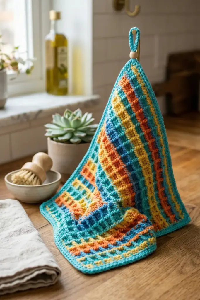 The Reliable Waffle Stitch Dishcloth