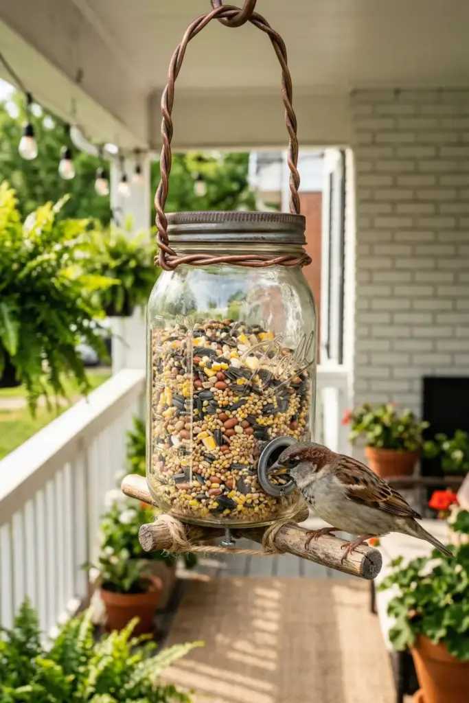 The Rustic Bird Feeder