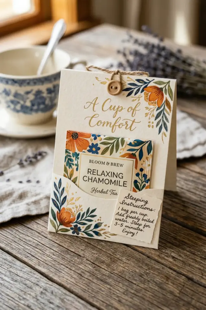 The Tea Bag Holder Pocket Card