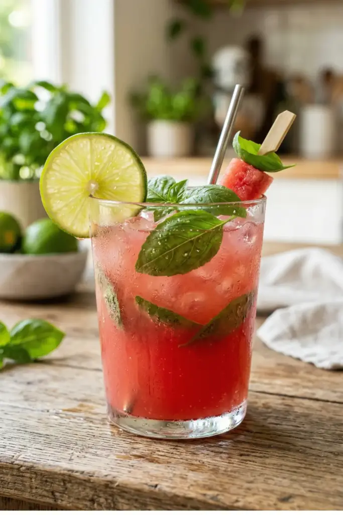 Watermelon and Basil Cool Down