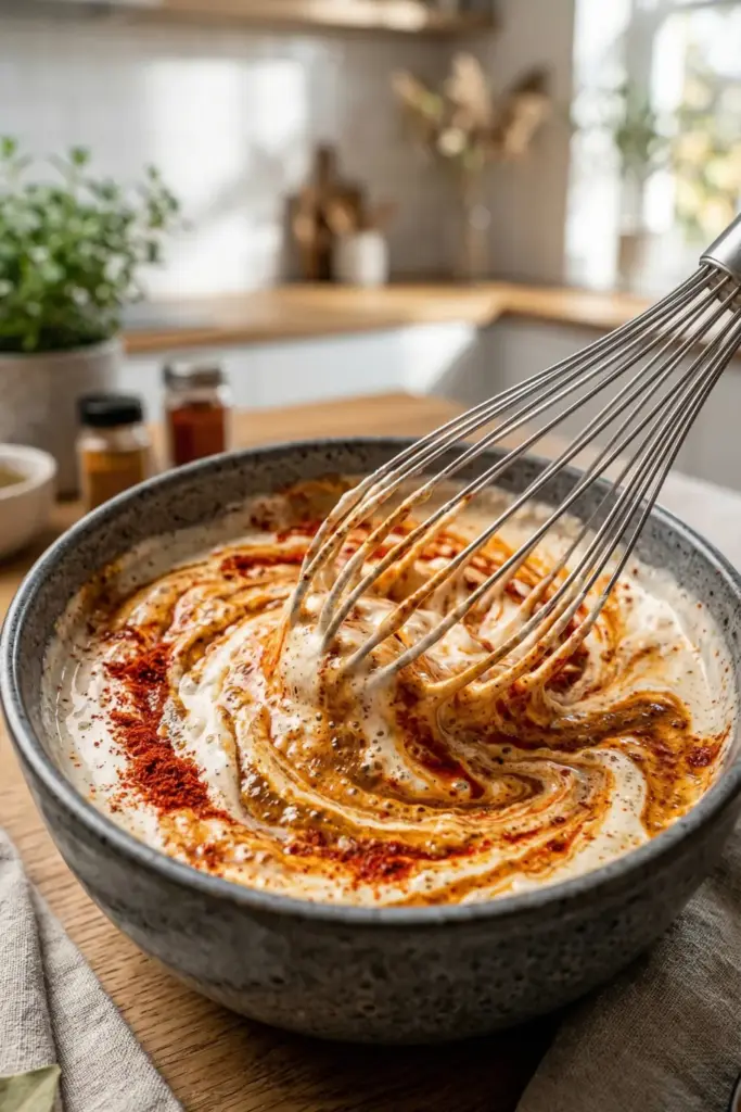 Yogurt Marinated Chicken Fry (Thairu)